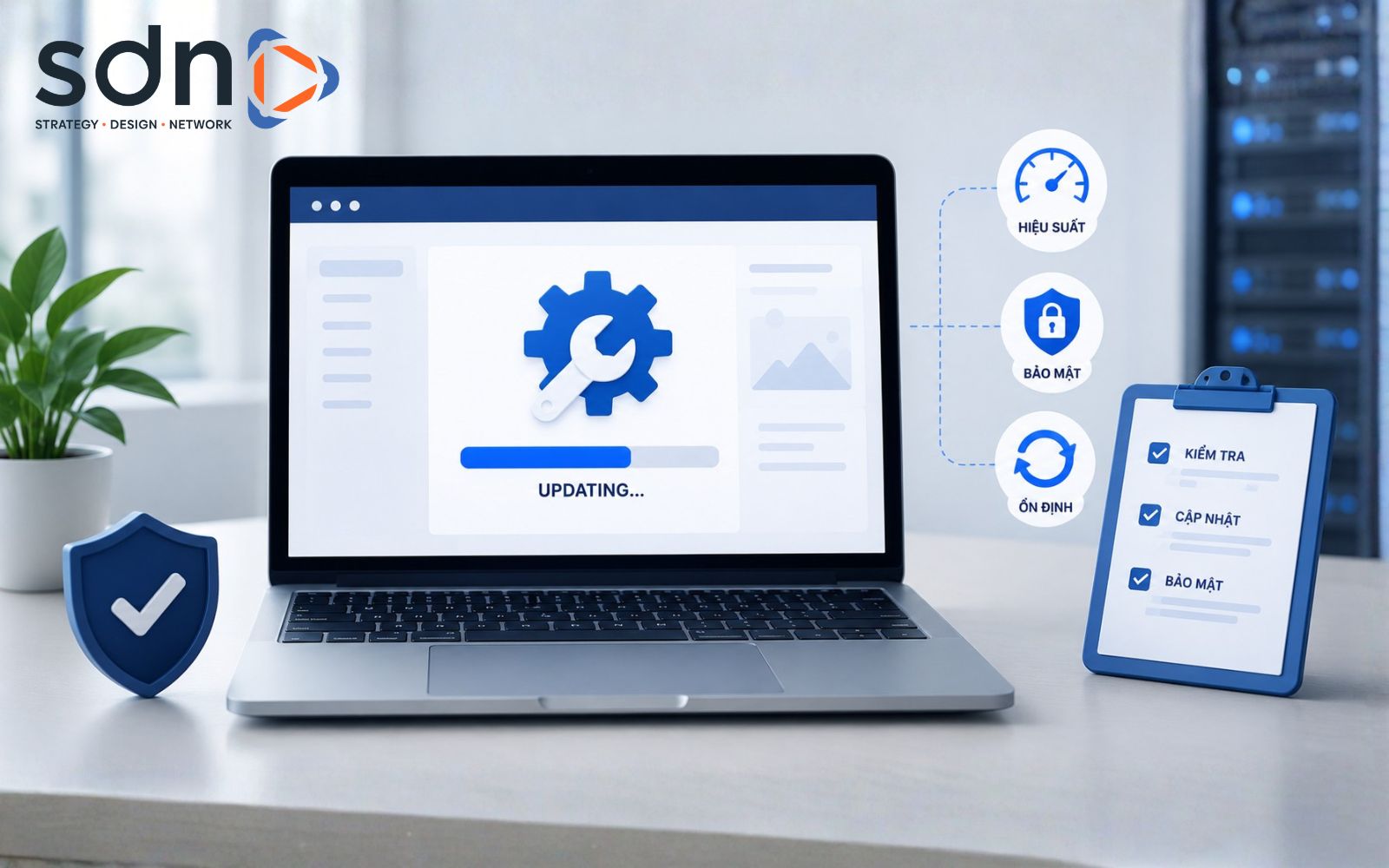 Website được bảo trì định kỳ để vận hành ổn định Bảo trì và cập nhật website liên tục