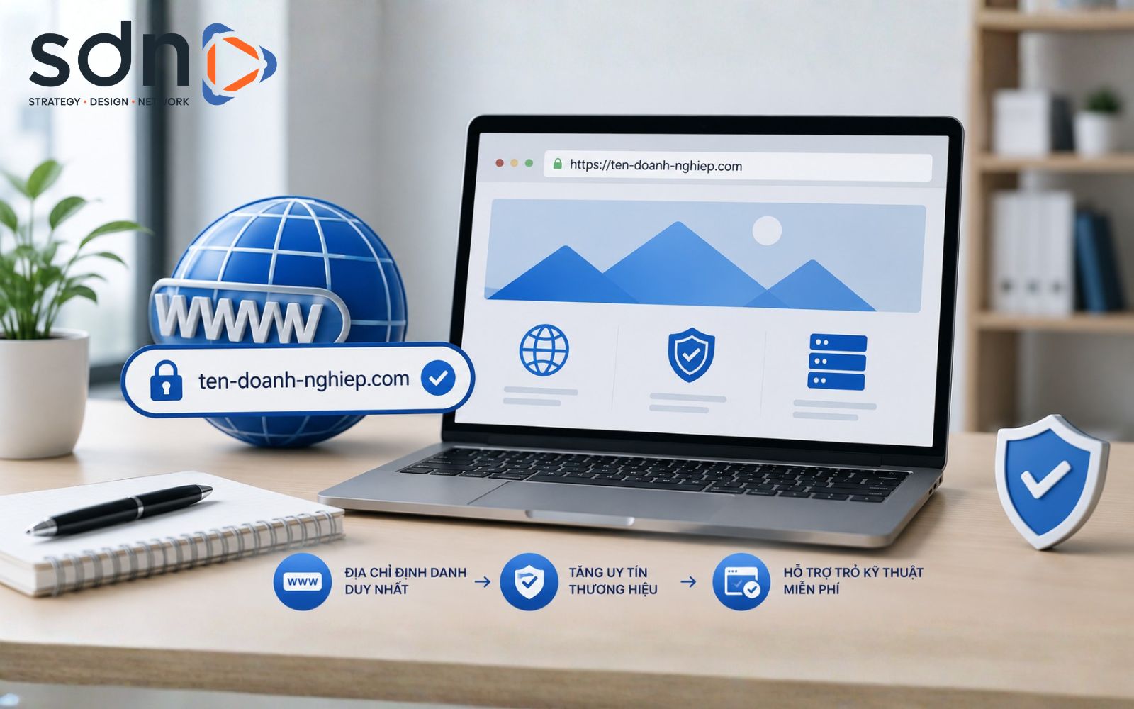 Tên miền là địa chỉ nhận diện của doanh nghiệp trên Internet Chi phí tên miền