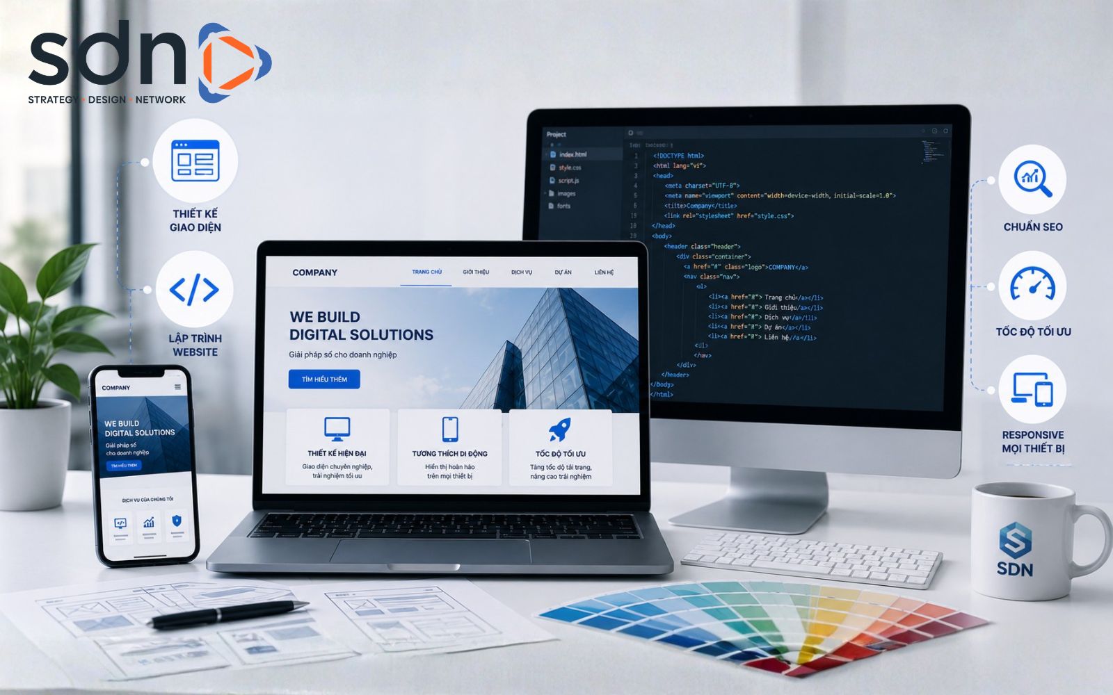 Giao diện đẹp sẽ tạo nền tảng cho trải nghiệm tốt hơn Chi phí thiết kế giao diện trang web và lập trình website chuẩn SEO