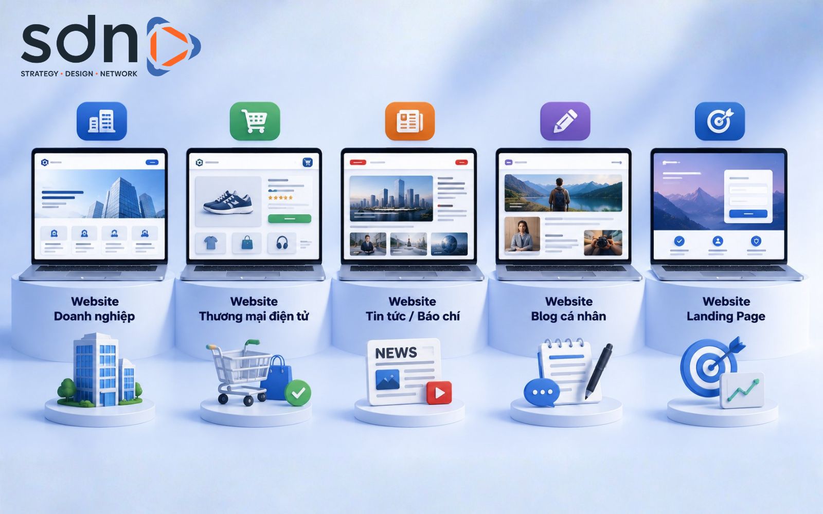 Các loại website phổ biến