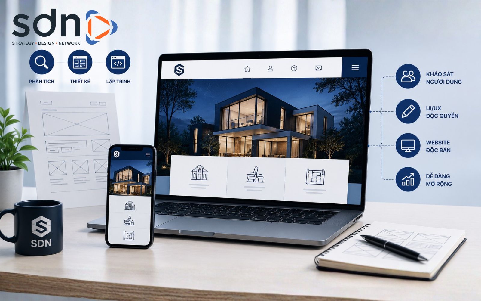 Website thiết kế riêng sẽ phù hợp với từng mục tiêu kinh doanh Thiết kế website theo nhu cầu