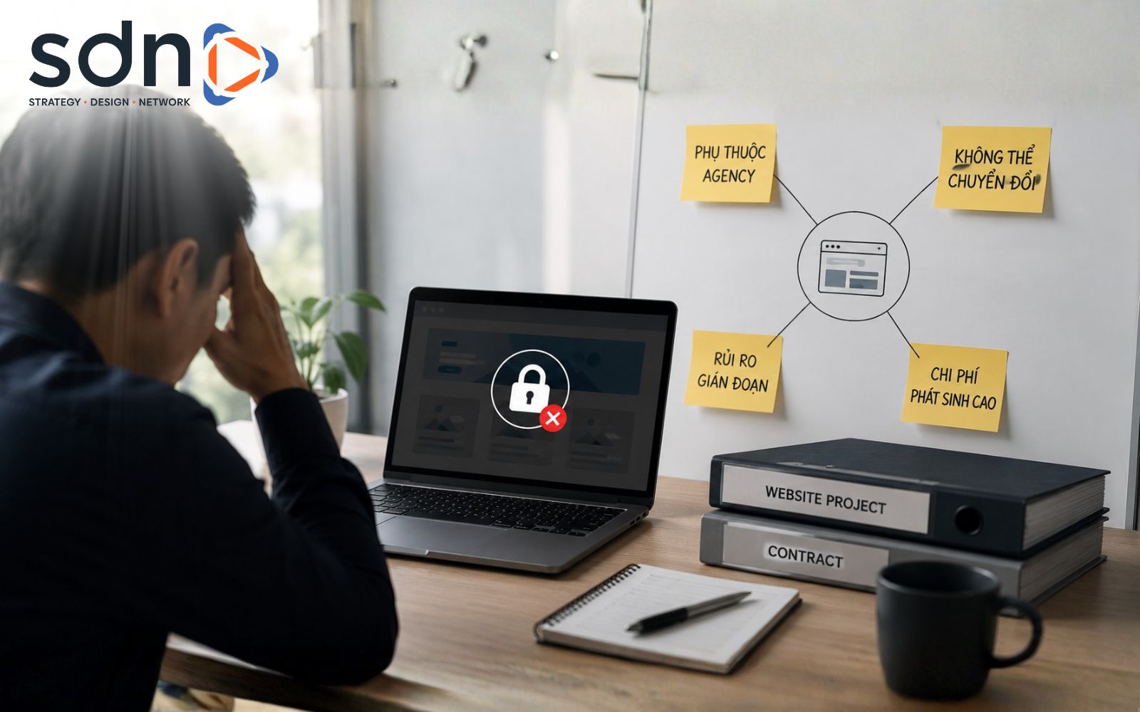 Thiếu source và thông tin kỹ thuật có thể khiến doanh nghiệp khó chủ động quản lý website về sau Nếu không được bàn giao source code, doanh nghiệp có thể gặp vấn đề gì?
