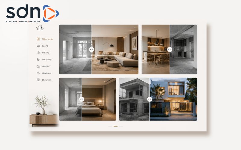 Mục dự án phô diễn năng lực thực tế giúp doanh nghiệp gia tăng niềm tin nơi khách hàng Quản lý dự án và công trình kiến trúc - nội thất