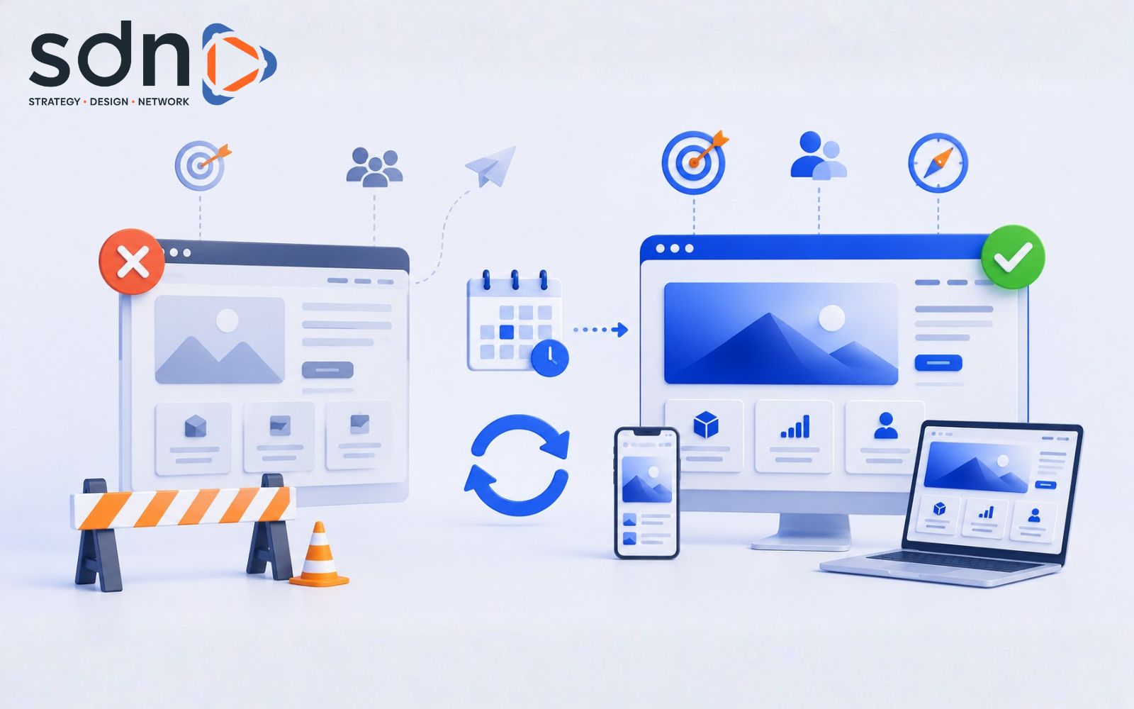 Website mới 1–2 năm vẫn có thể cần redesign