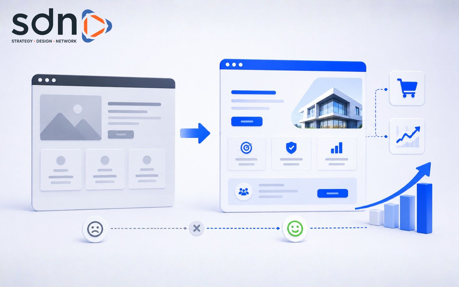 Website mới phải phục vụ mục tiêu kinh doanh mới