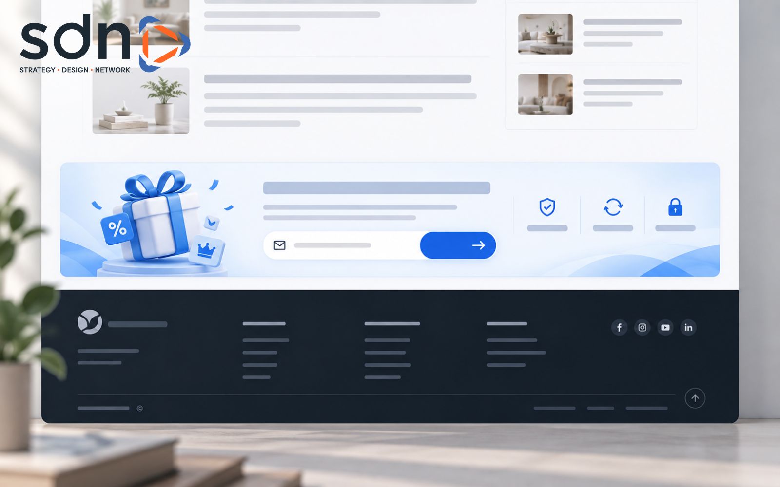 Banner cuối trang thúc đẩy người dùng thực hiện hành động sau khi đã tiếp nhận nội dung Banner chân trang (Footer Banner)