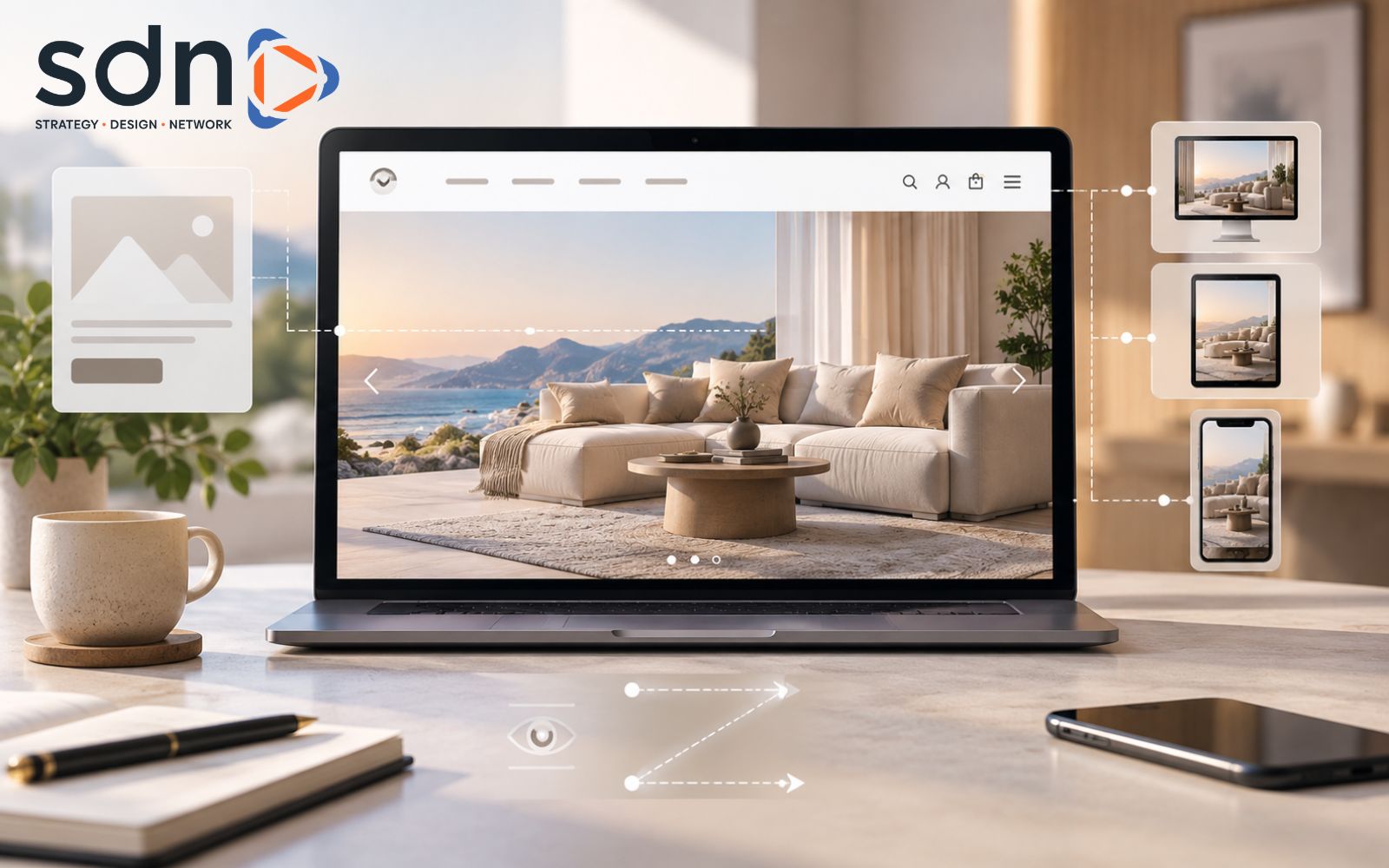 Banner đầu trang tạo điểm nhấn và truyền tải thông điệp chính ngay khi người dùng truy cập website Banner đầu trang (Hero Banner)