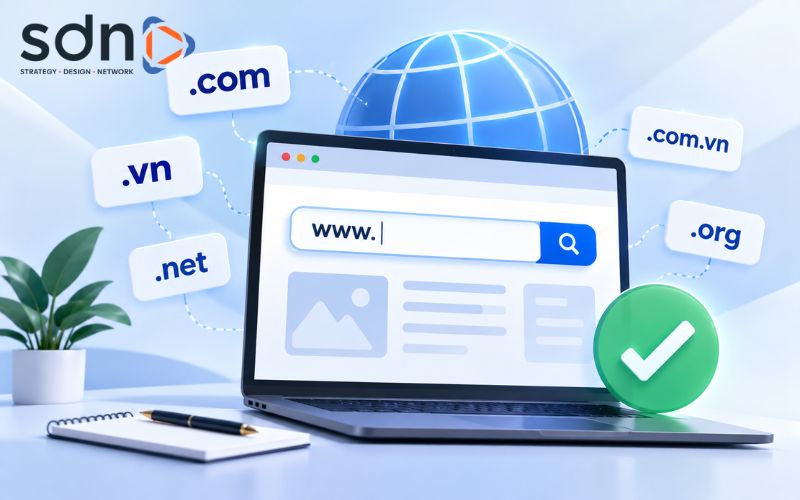 Bước 3: Chọn và đăng ký tên miền