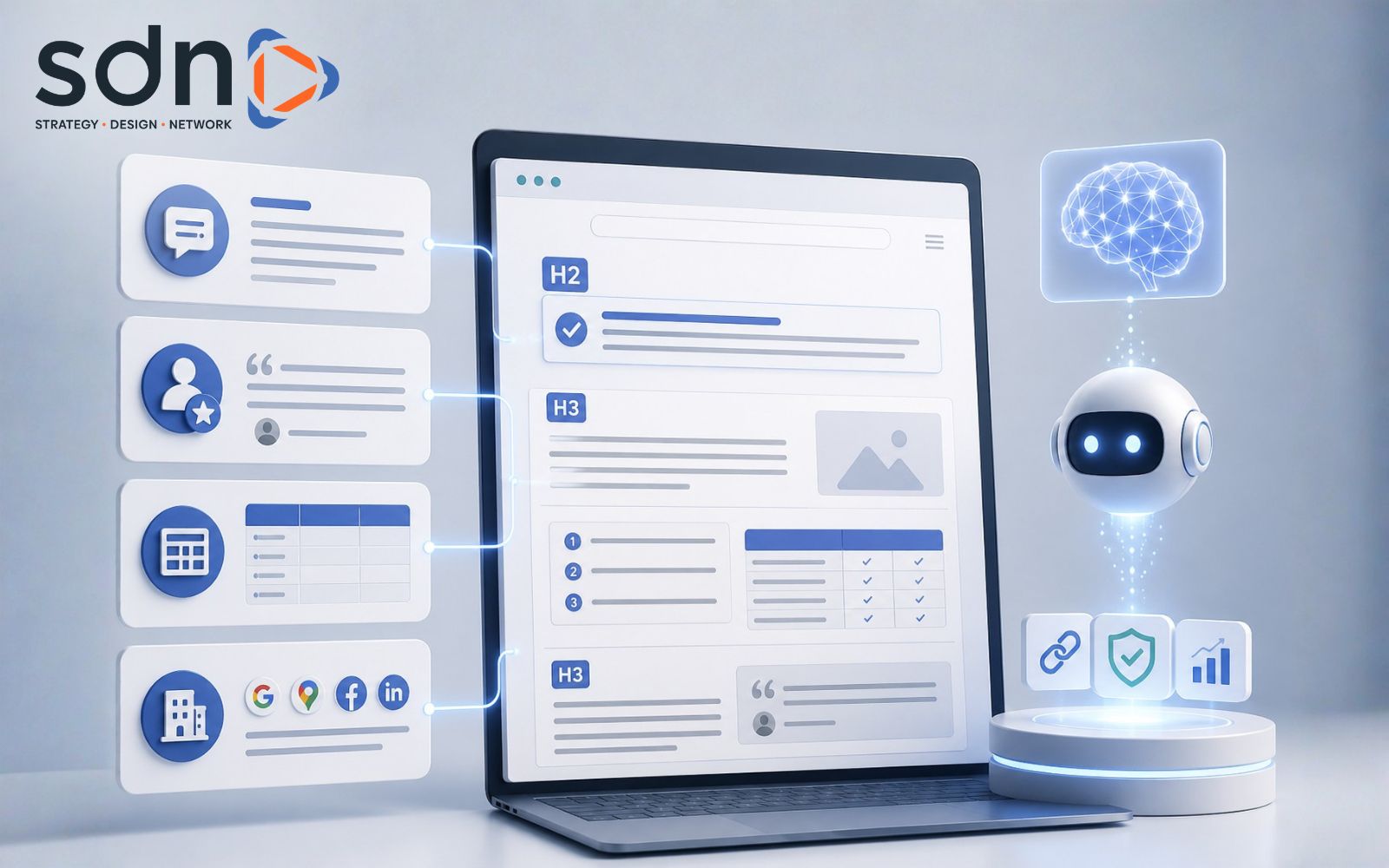 Đóng gói nội dung chuẩn AEO để trở thành nguồn dữ liệu ưu tiên của AI Cách tối ưu website để tăng khả năng được AI nhắc đến