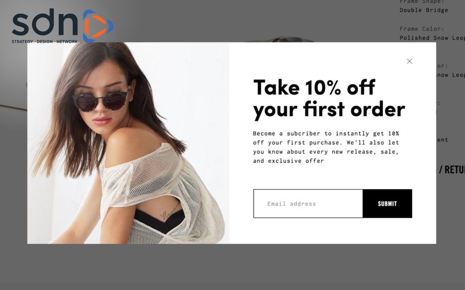 Mẫu banner pop-up trên website Banner pop-up website