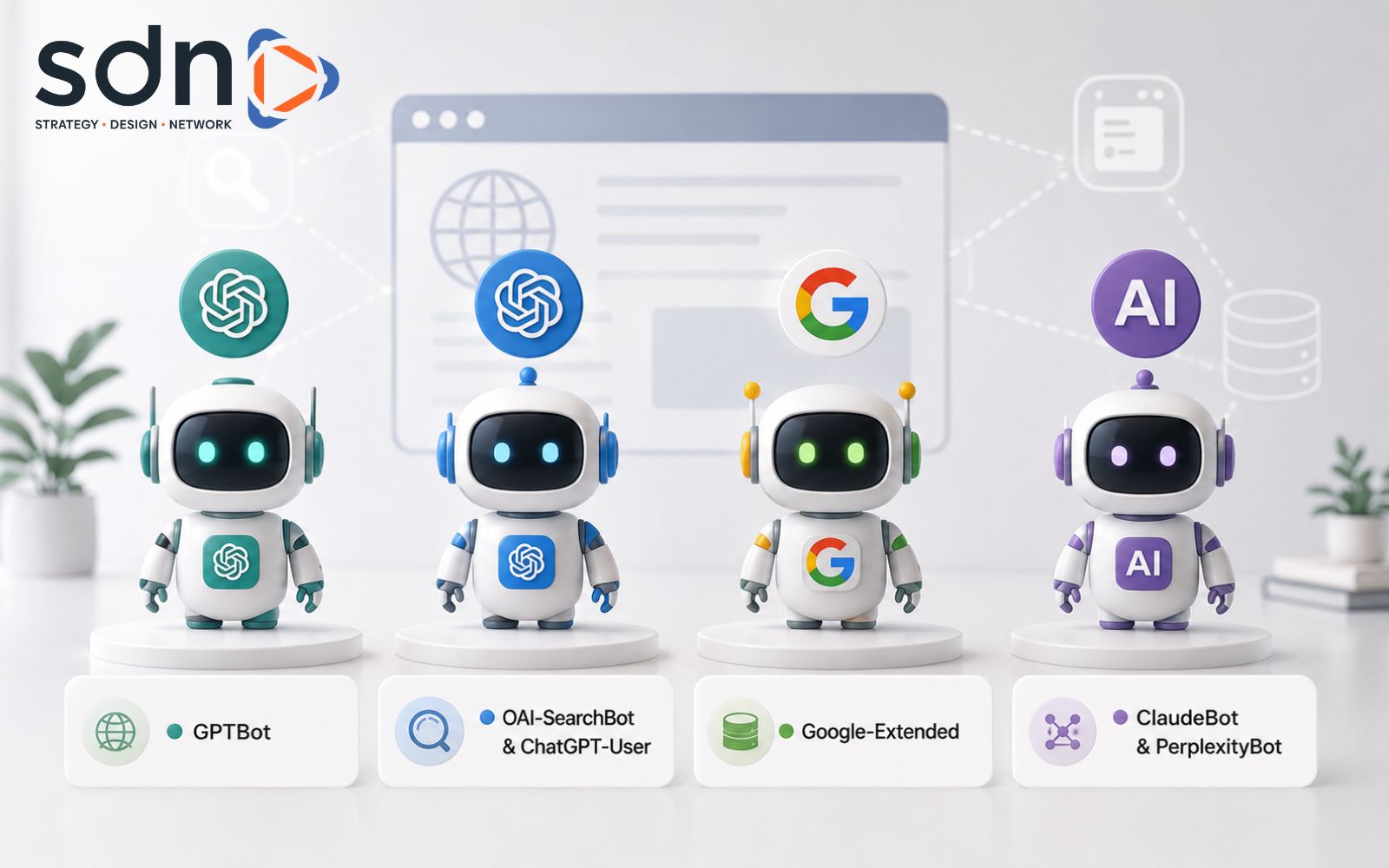 Nhận diện đúng User-Agent của từng AI Bot để quản lý quyền truy cập chính xác Những AI Bot phổ biến cần biết