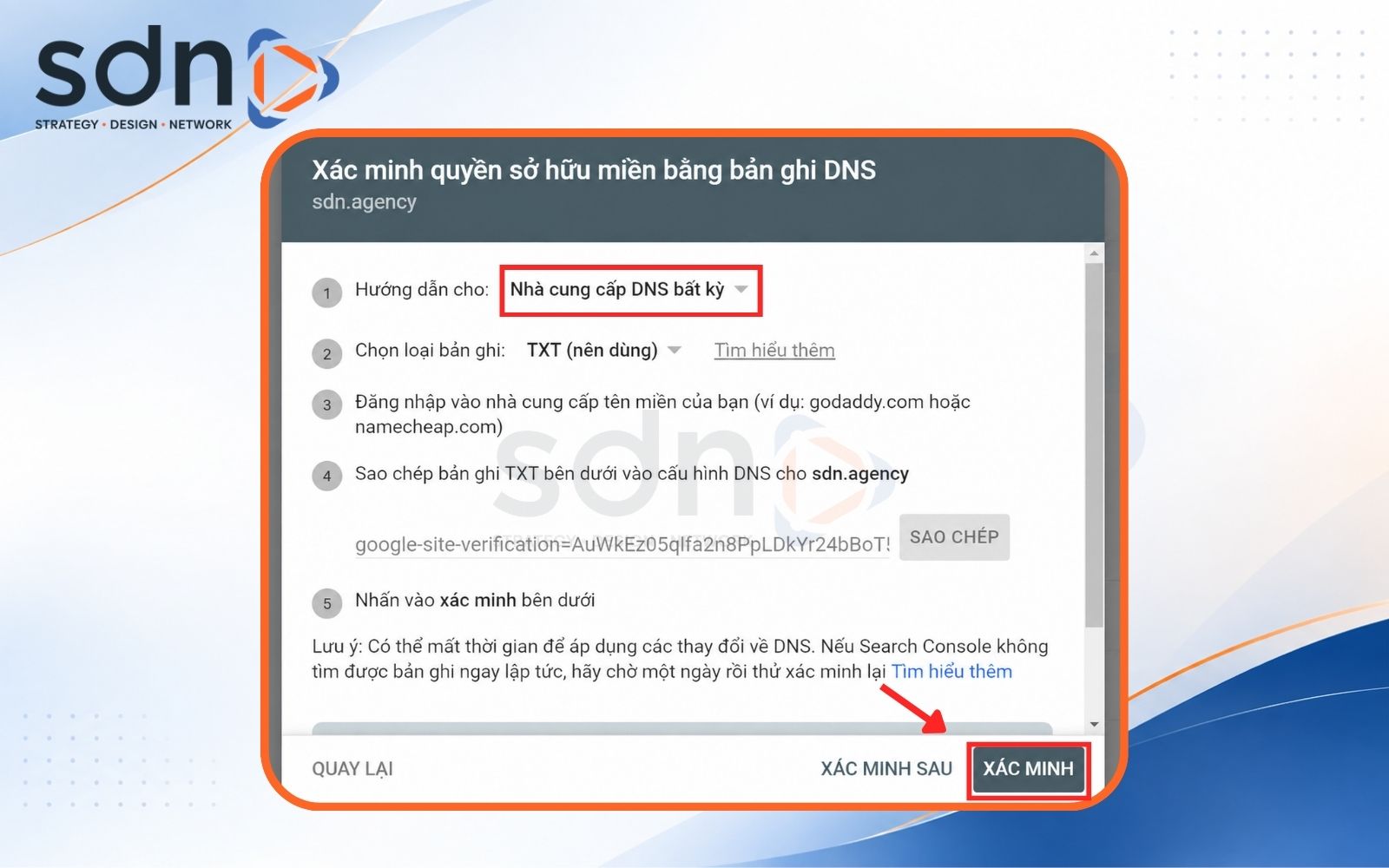 Cấu hình bản ghi DNS tên miền