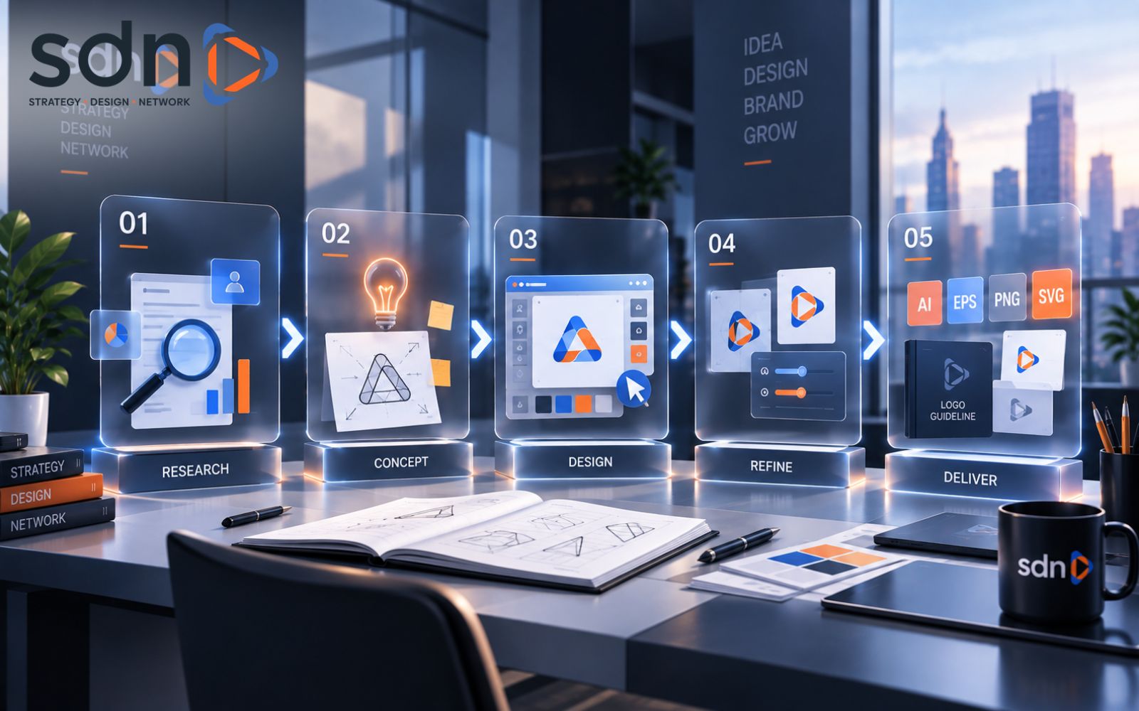 Quy Trình Thiết Kế Logo Chuyên Nghiệp Tại SDN Agency 