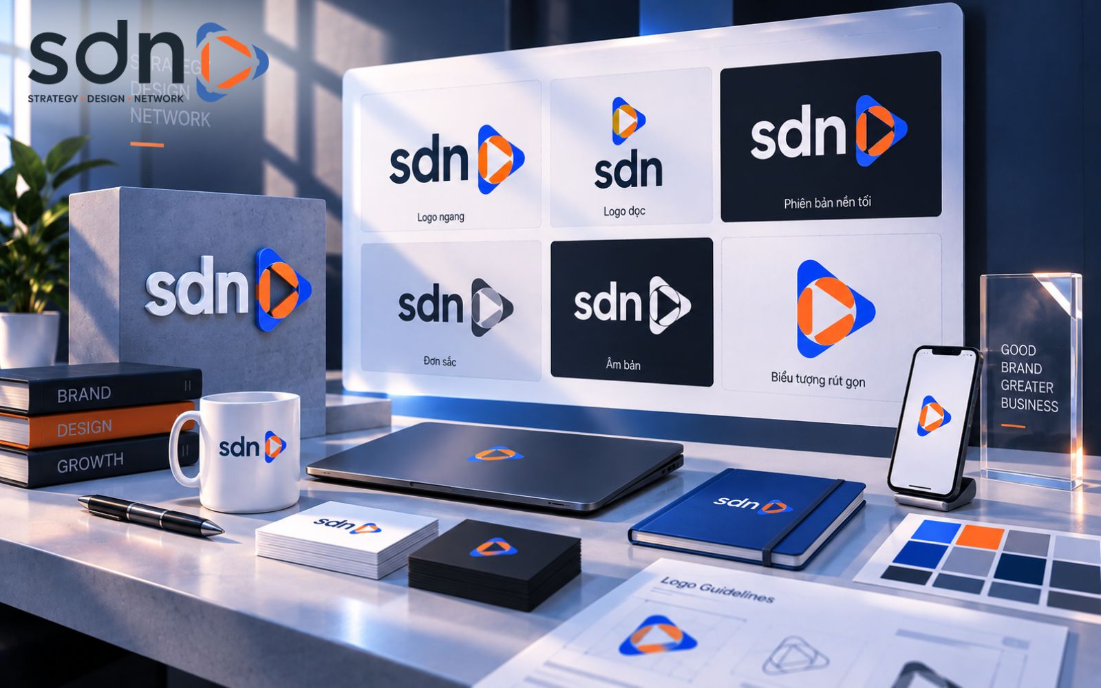 Logo phụ và biến thể màu sắc