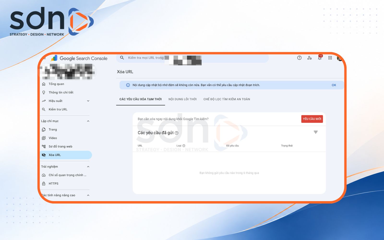 Xoá URL khỏi kết quả tìm kiếm