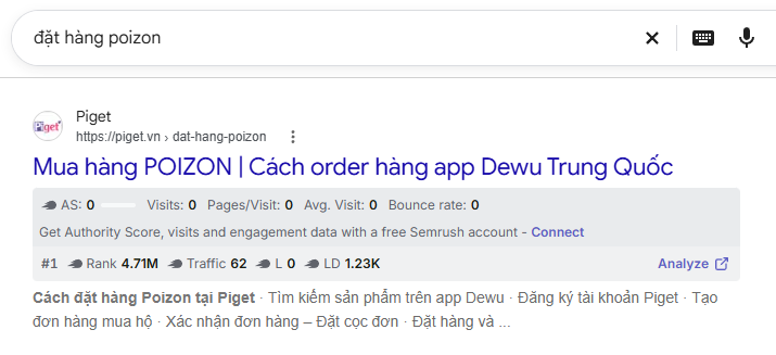 đặt hàng poizon