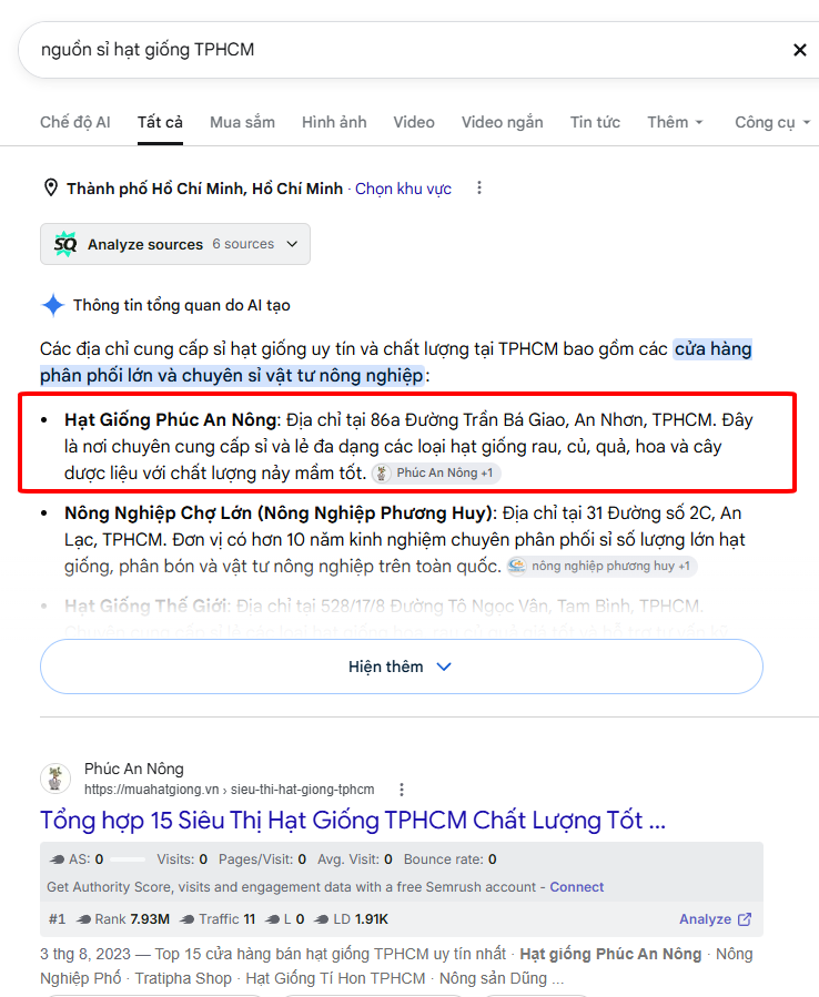 nguồn sỉ hạt giống TPHCM