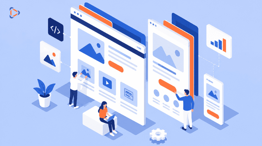 Minh họa Website và Landing Page trong hệ thống Digital Marketing